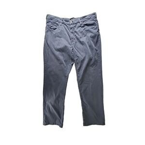 34 Heritage Men's 37X31 Charisma Chino Pants Relaxed Straight Leg Steel Blue